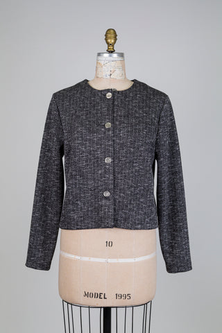 Veste en tissage N&B (S)