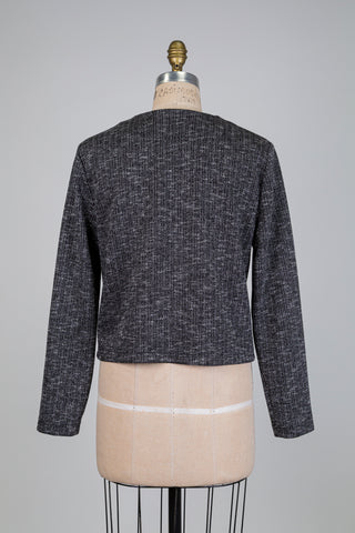 Veste en tissage N&B (S)