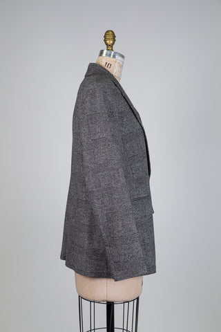 Blazer prince-de-galles noir et blanc (12-14-16)