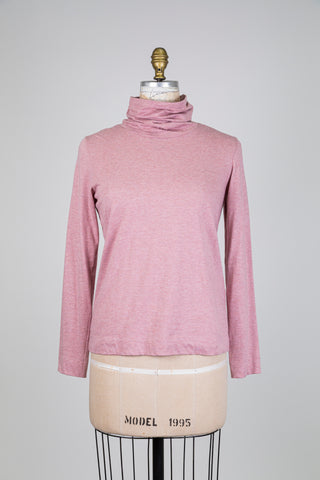 Heather pink turtleneck sweater (6)