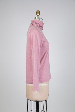 Heather pink turtleneck sweater (6)