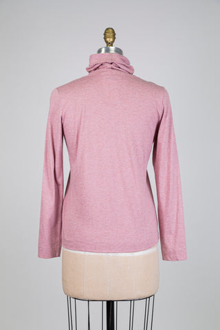 Heather pink turtleneck sweater (6)