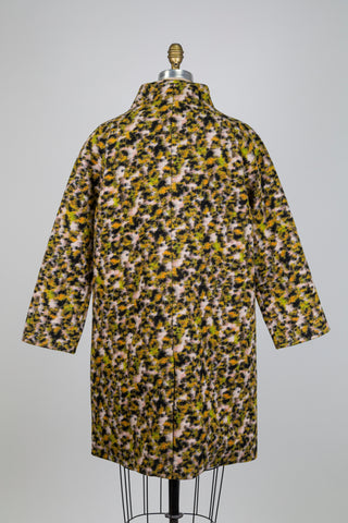 Manteau léopard kaki/rose (S)