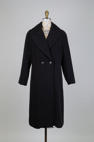 Manteau classique en feutre noir (M)