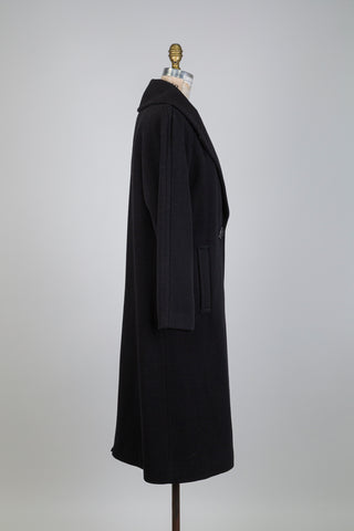 Manteau classique en feutre noir (M)