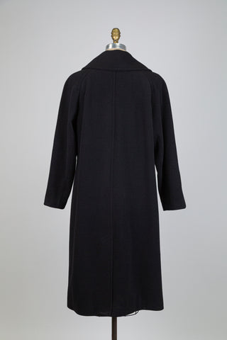 Manteau classique en feutre noir (M)