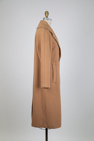 Manteau classique en feutre camel (S/M/L)