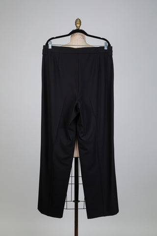 Black pants with decorative gold buttons (14)