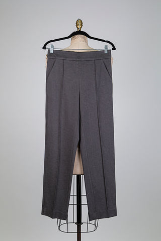 Black and gray comfort tailored pants (4-6)