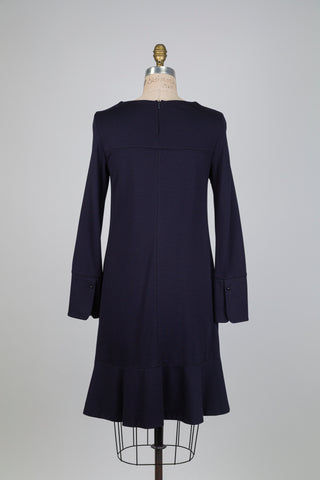 Navy comfort dress with pockets (M)