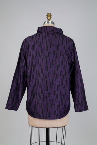 Chandail violet traits de peintre (S)