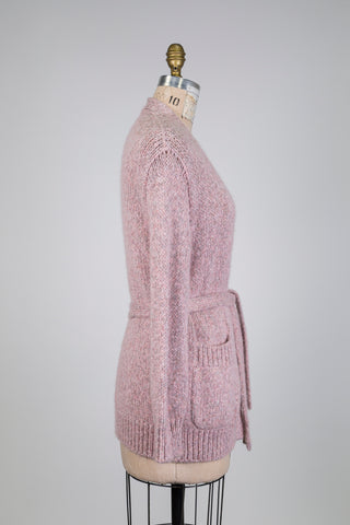 Soft pink sparkly knit jacket (6)