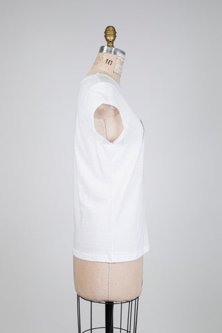 T-Shirt blanc nostalgia nostalgie (S)