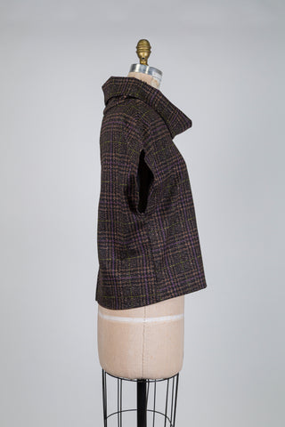 Prince of Wales top with a touch of mauve (S)