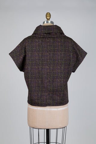 Prince of Wales top with a touch of mauve (S)