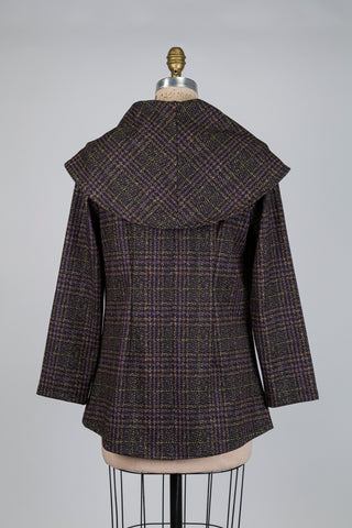 Prince of Wales jacket with a touch of mauve (S)