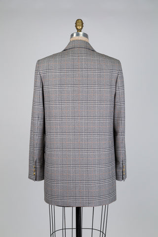 Long blazer with gold crest button (6)