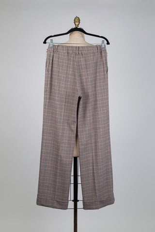 Pink Prince of Wales trousers (6)