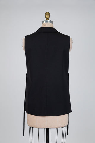 Veste blazer noir à taille ajustable (XS à XL)