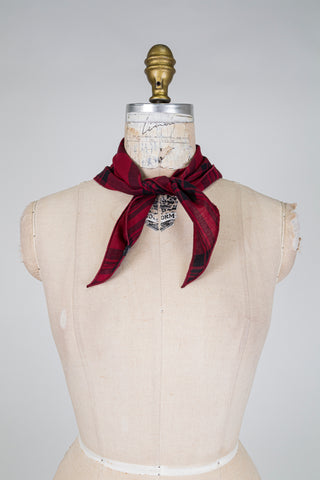 Foulard DANDY tartan rouge