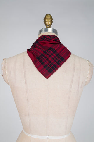 Foulard DANDY tartan rouge