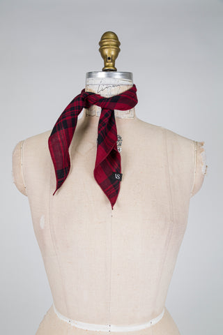 Foulard DANDY tartan rouge