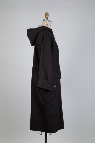 Manteau noir oversized à déco pailettes (10 à 14)