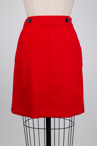Retro twist red skirt (4+6)