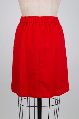 Retro twist red skirt (4+6)