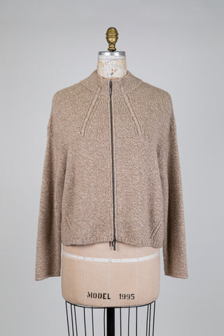 Pure cashmere mottled jacket (6)