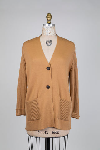 Fawn Brown Merino Wool Jacket (S)