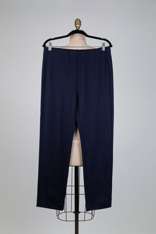Pantalon cigarette marine tout confort (6+12)