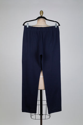Pantalon cigarette marine tout confort (6+12)