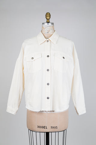 Veste en denim crème LIU JO strass (XS+)