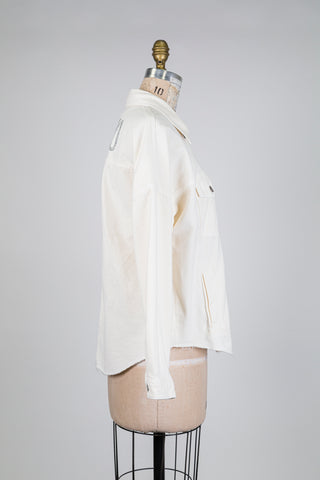 Veste en denim crème LIU JO strass (XS+)