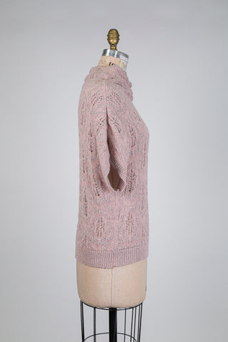 Pink knit sweater with silver lurex (6)