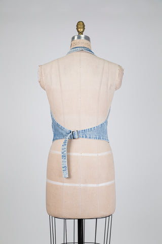 Rhinestone tailored vest (6+10)