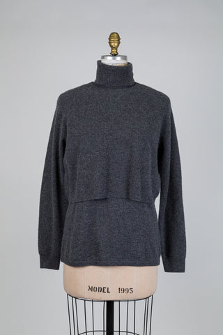 Grey duo-comfort sweater (M)