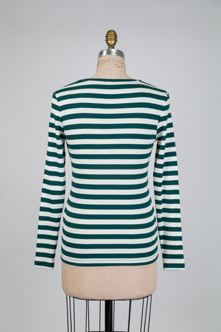 Green and cream sailor sweater (SML)
