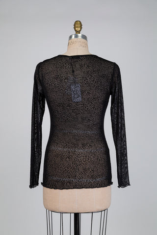 Chandail diaphane noir léopard velours (6)