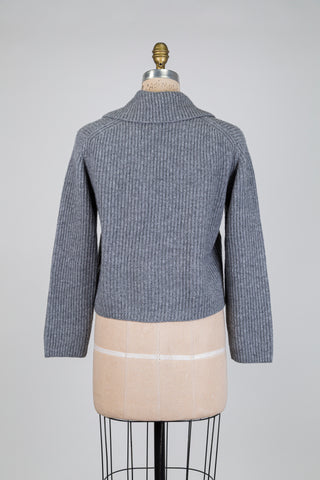 Blazer tricot gris moelleux (6 à 12)