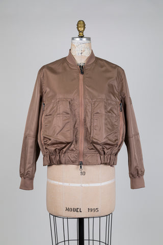 Bomber brun café latté multi-poches (8)