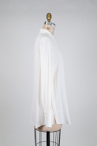 Chemisier crème soyeux (6+14)