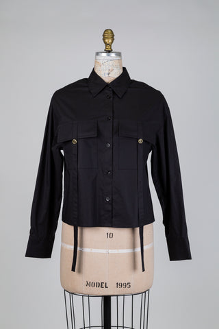 Black utili-chic blouse (4-6-10)