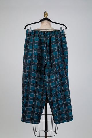 Pantalon à jacquard vert (S)