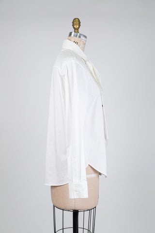 Chemisier blanc à cravate amovible (6-10-12)