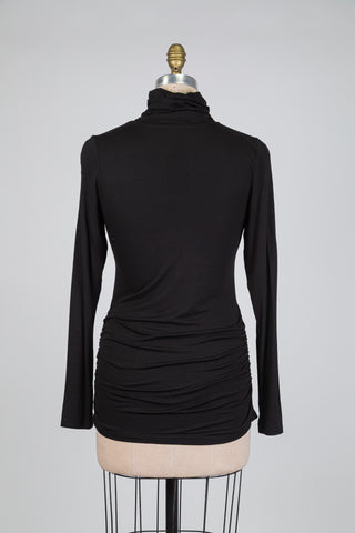 Chandail tunique à col roulé (S)