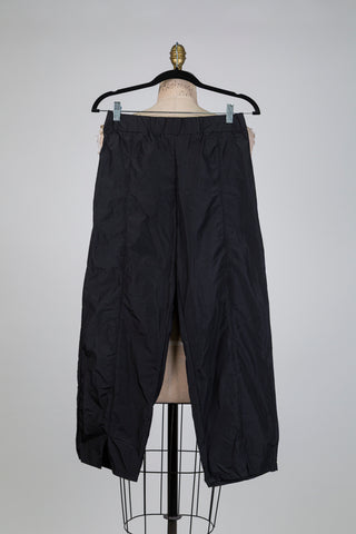 Pantalon noir effet parachute (S)