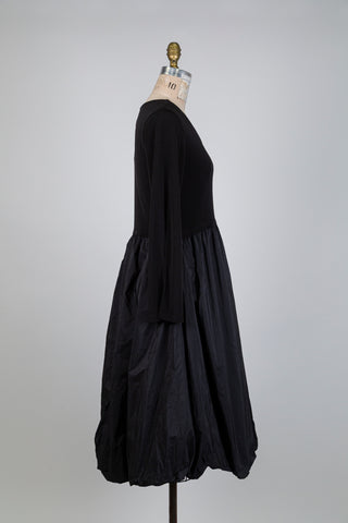Black two-tone hybrid dress (S)