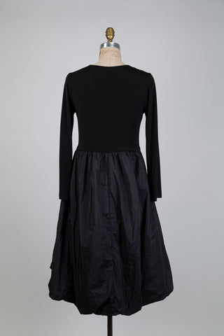 Black two-tone hybrid dress (S)